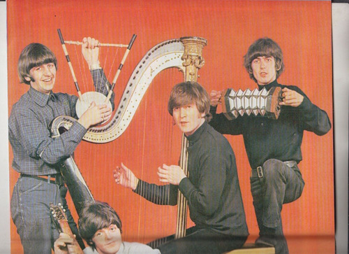 The Beatles Poster En Suplemento Años Dorados Argentina 2000