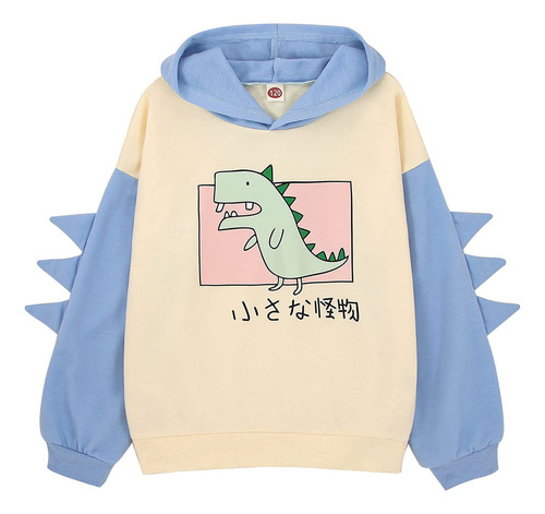 Sudaderas Con Capucha De Dinosaurio De Manga Larga Con Capuc