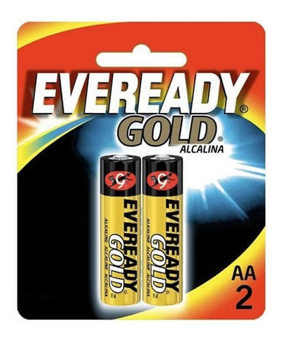 12 Cartelas Pilha Eveready Gold Aa2 Alcalina 24 Pilhas 