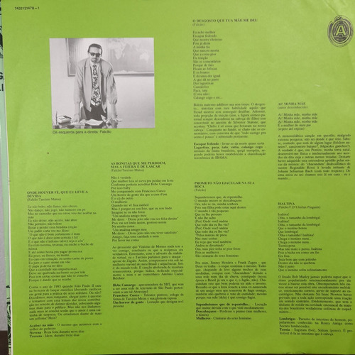 Imagem 3 de 8 de Vinil Lp Falcão O Dinheiro Não É Tudo Mas É 100% Encarte