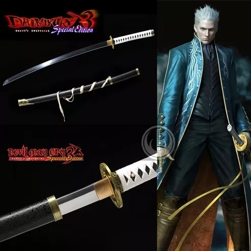 Katana Yamato Vergil Devil May Cray Espada Coleção Outlet