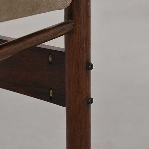 4 Cadeira Jockey Jorge Zalszupin Design Anos 60 Jacaranda (Usado)