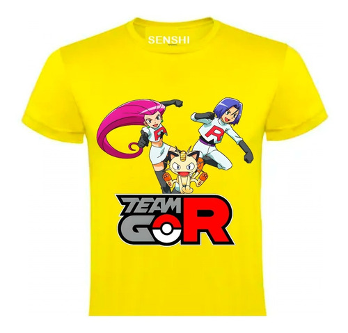 Polera Pokemon - Equipo Rocket Estampada Dtf Cod 009