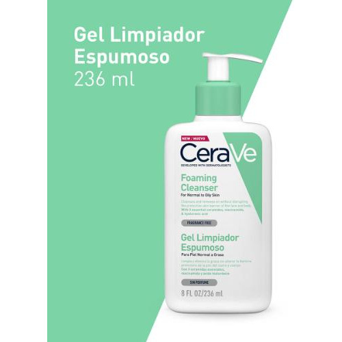 Gel Cerave De Limpieza Piel Normal A Grasa