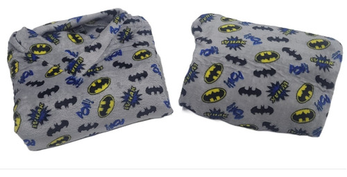 Batman Gris Pijama Térmica Dos Piezas Niños, Envío Rápido