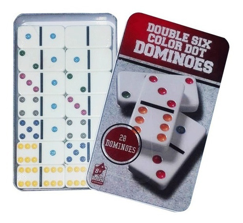 Dominó X 28 Fichas Juego De Mesa Familiar Blanco 8162 