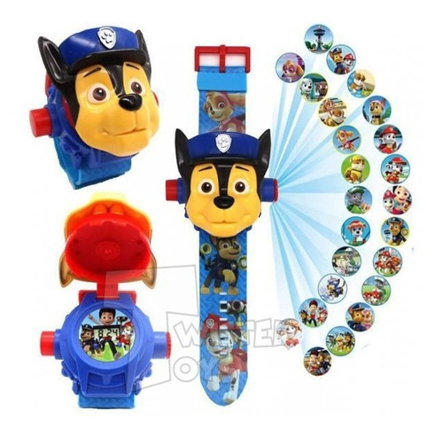 Reloj Proyector Paw Patrol 24 Imagenes Patrulla Canina