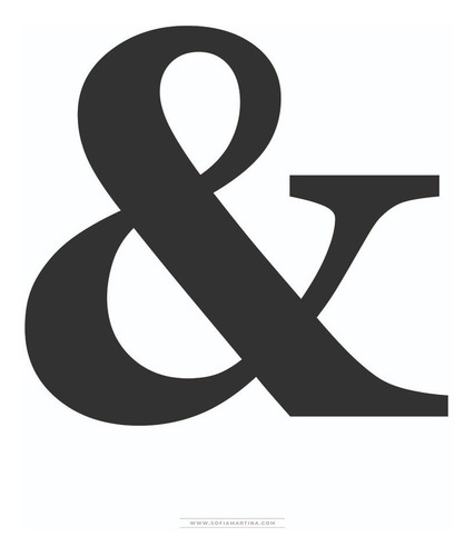 Poster Ampersand. Lámina Impresa Para Cuadro Estilo Nórdico.