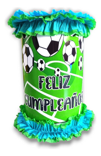 Piñata Fútbol Tipo Cilindro 