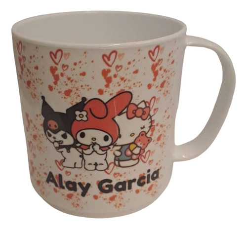 Taza Plástico Personalizada Hello Kitty - Kuromi - My Melody