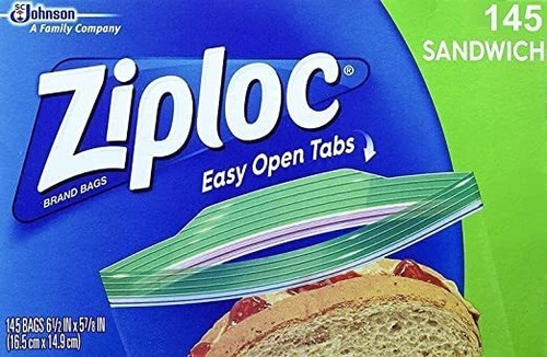 Fundamentos De Concesión Ziploc Sandwich Bolsas - Caja De 14