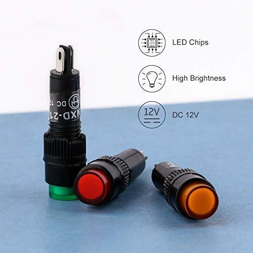 Luz Indicadora Led Bajo Consumo in Color Rojo Amarillo