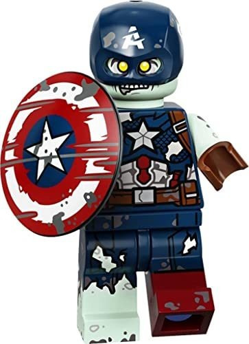 Minifigura Lego Marvel Series 1 Zombie De Capitán América 71