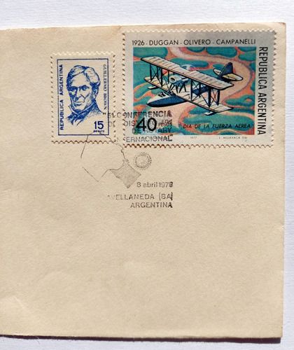 Estampilla + Sobre Dia Fuerza Aerea Argentina 1981 1er Dia