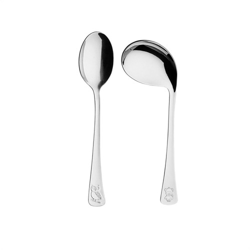 Imagem 7 de 10 de Talheres Infantil Aço Inox Alto Brilho Tramontina 4 Peças