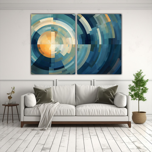 80x60cm Lienzos Valhalla Fibonacci Geométricos Flores