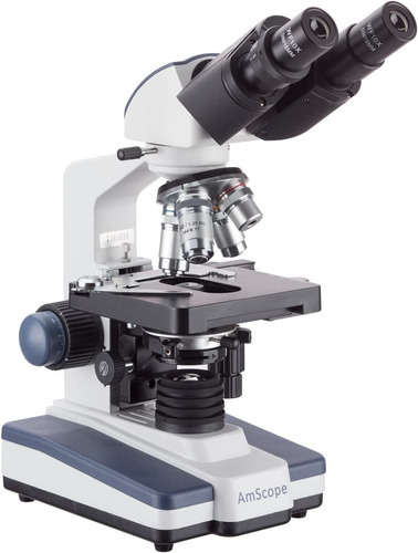 Microscopio óptico compuesto didáctico AmScope B120C-E5 blanco 127V