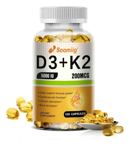 Vitamina D3 + K2 5000ui 120caps