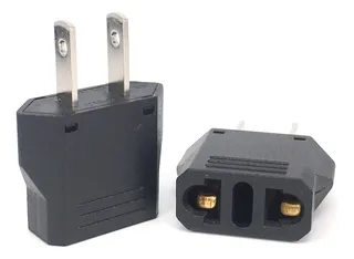 Clavija Convertidor Adaptador Enchufe Europeo A Americano
