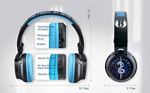 Audífonos Bluetooth Star Wars Para Niños, Audífonos Inal