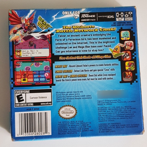 Megaman 6 Original Americana Fita Game Do Gba Completa (Usado)