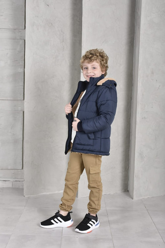 Camperas Acolchadas Con Corderito De Niño