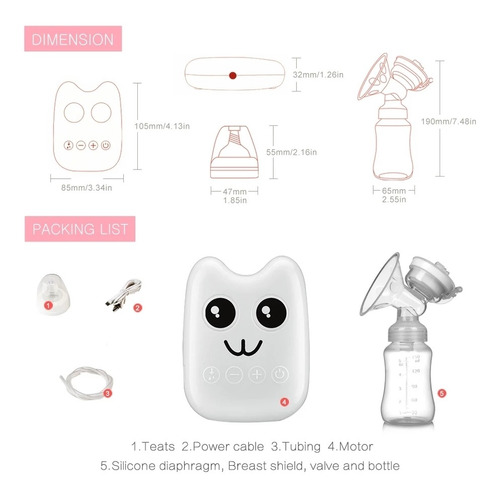 Extractor De Leche Saca Leche Eletrico Usb