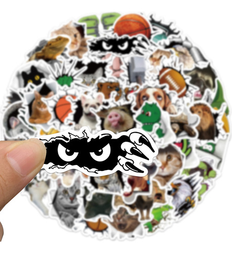Pegatinas De Animales Divertidos Para Niños Calcomanías Imp