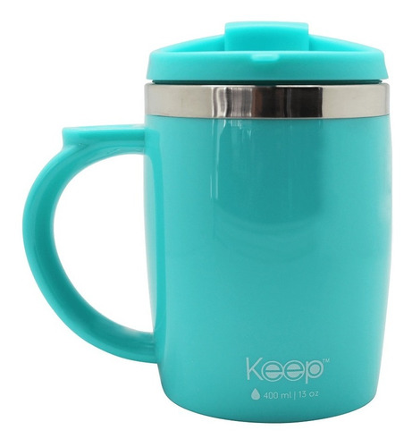 Jarro Mug Colores Keep 400ml Interior Acero Inoxidable