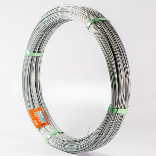 Alambre Galvanizado Acindar 16/14, Rollo X 500 Mts Color Plateado