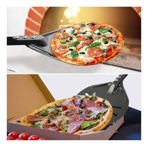 Compatible Pizza Turning Peel Com Alça Longa, Pizza