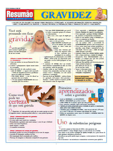 Gravidez: Gravidez, De Youngkin Quinn. Série N/a, Vol. N/a. Editora Resumao, Capa Mole, Edição N/a Em Português, 2008