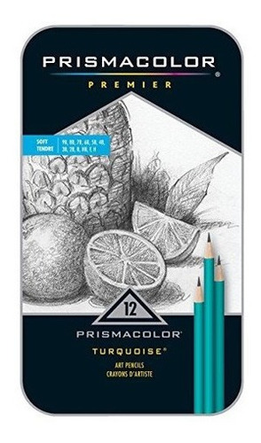 Lápices De Dibujo De Grafito Turquesa Prismacolor Premier