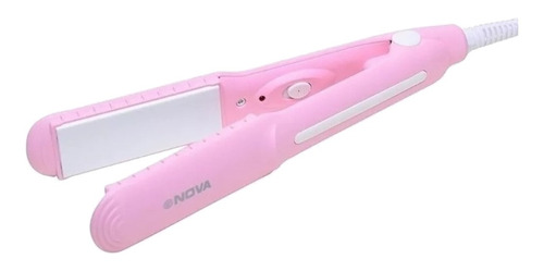 Plancha de cabello mini Nova SX-8006 rosa 220V