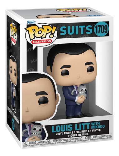 Boneco de Louis Litt com Mikado #1709 combina com Funko Pop! Televisão