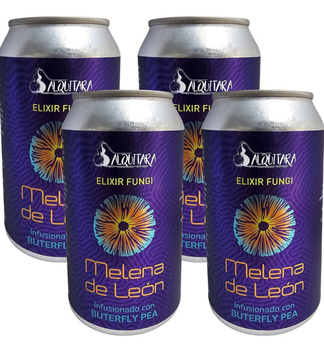 Elixir Fungi Melena De León Reishi Lata 355 Ml Pack 4 Ud