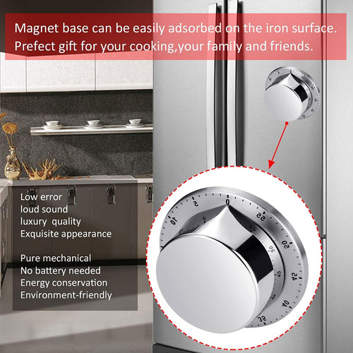 Reloj Temporizador Chef Cooking Con Alarma Fuerte, Mecánico