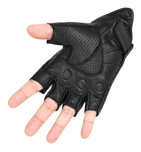 Guantes Cuero Para Motociclismo Motowolf 0302b