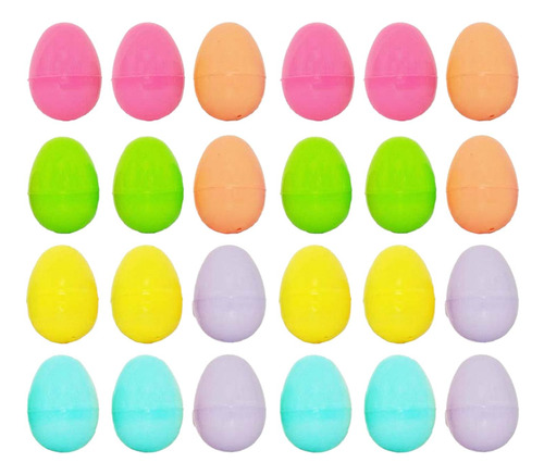 24 Huevos De Pascua Vacíos Para Rellenar Golosinas,