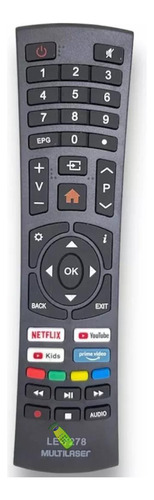 Controle Tv Multilaser Tl027/ Tl026/tl032/tl043