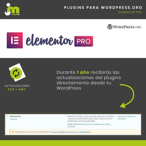 Imagen 2 de 8 de Plugins Wordpress: Elementor Pro + Plantillas