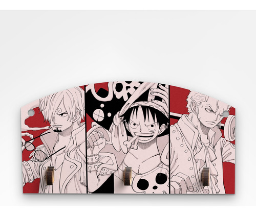 Porta Llaves De Pared One Piece Anime Luffy Zoro Sanji