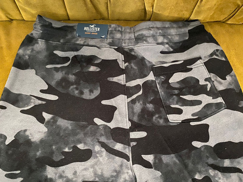 Jogger (pants) Hollister Gris Camuflaje Talla Grande (l) Mod