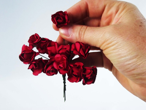 1.000 Mini Rosas Vermelhas Artificial Flor Rosinhas Pacote | Parcelamento  sem juros