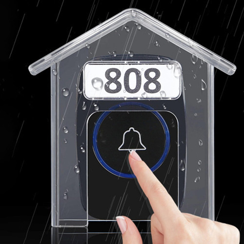 Cubierta De Timbre, Caja Protectora Transparente Impermeable