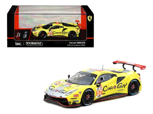 Tarmac Ixo Models Ferrari 488 Gte 24h Of Le Mans 2023 1/64 Color Amarillo