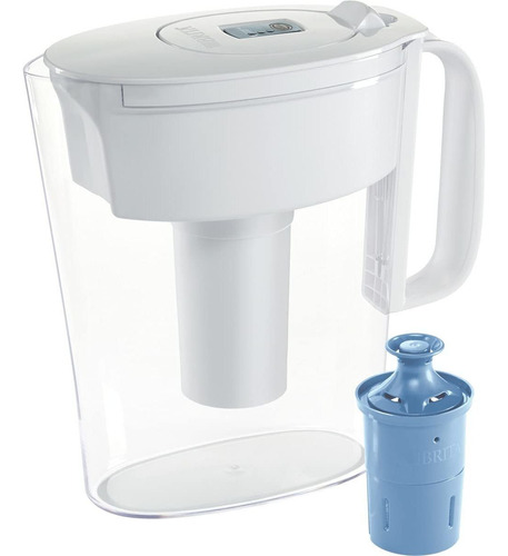 Brita Metro Water Filter Pitcher, Small 5 Cup 1, White