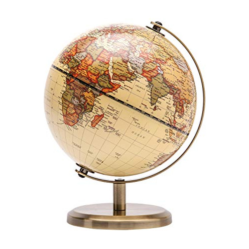 Antique Globe Dia 5.5-inch / 14cm - Mapa Moderno Color ...