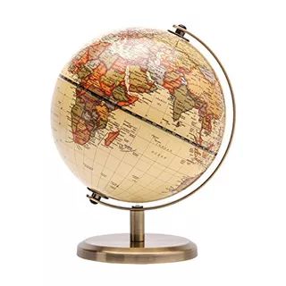 Antique Globe Dia 5.5-inch / 14cm - Mapa Moderno Color ...