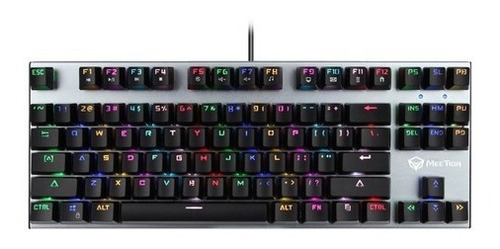 Teclado Gamer Rgb Usb Meetion Mecanico Mk04 Español Metalico